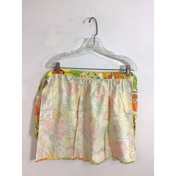 Vintage Mid Century Floral Apron Lot of 2 - Picture 4 of 8